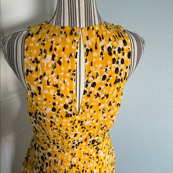 🛑 1 hour sale. 10 Crosby Derek Lam, size 6, Yellow Animal Print Maxi Dress - Picture 9 of 11